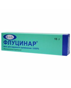 Buy cheap Fluotsynolona atsetonyd | Flucinar ointment 0.025%, 15 g online www.buy-pharm.com