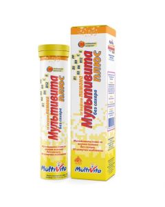 Buy cheap Multivitamins | orange Multivita plus effervescent tablets, 20 pcs., lemon online www.buy-pharm.com