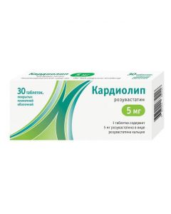 Buy cheap rosuvastatin | Cardiolip tablets coated.pl.ob. 5 mg 30 pcs. online www.buy-pharm.com