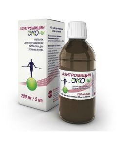 Buy cheap Azithromycin | Azithromycin Ekomed powder for prig.suspension d / oral 200 mg / 5 ml 16.5 g bottle 1 pc. online www.buy-pharm.com