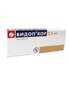Buy cheap bisoprolol | Bidop Cor tablets 2.5 mg 56 pcs online www.buy-pharm.com