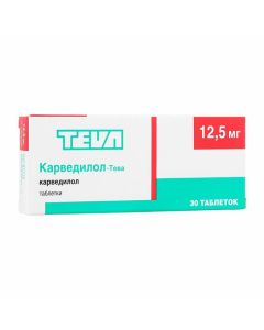 Buy cheap Carvedilol | Carvedilol-Teva tablets 12.5 mg 30 pcs. online www.buy-pharm.com