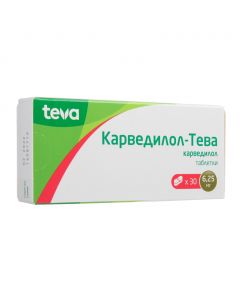 Buy cheap Carvedilol | Carvedilol-Teva tablets 6.25 mg 30 pcs. online www.buy-pharm.com