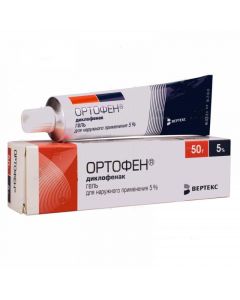 Buy cheap Diclofenac | Ortofen gel 5% 50 g online www.buy-pharm.com