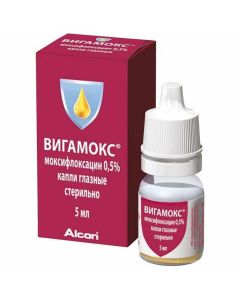 Buy cheap Moxifloxacin | Vigamox eye drops 0.5%, 5 ml online www.buy-pharm.com