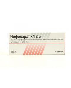 Buy cheap nifedipine | Nifecard CL tablets with mod.vysv.pokryt.plen.ob. 30 mg 30 pcs. online www.buy-pharm.com