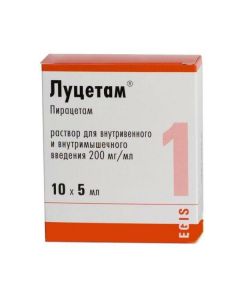 Buy cheap Piracetam | Lutsetam rr for intravenous and intravenous / mouse injection 200 mg / ml 5 ml amp 10 pcs online www.buy-pharm.com