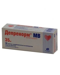 Buy cheap Trimetazidine | Deprenorm MV tablets coated.pl.ob. prolong. 35 mg 30 pcs. online www.buy-pharm.com