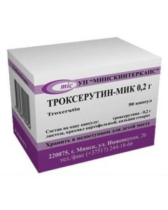 Buy cheap Troxerutin | Troxerutin-MIC capsules 200 mg, 50 pcs. online www.buy-pharm.com