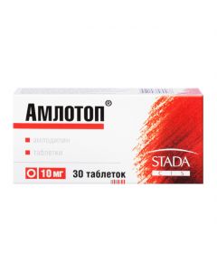 Buy cheap amlodipine | Amlotop tablets 10 mg 30 pcs. online www.buy-pharm.com