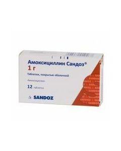 Buy cheap Amoxicillin | Amoxicillin Sandoz tablets coated.pl.ob. 1 g, 12 pcs. online www.buy-pharm.com