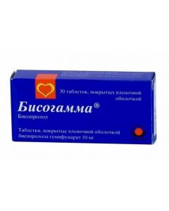 Buy cheap bisoprolol | Bisogamma tablets are covered.pl.ob. 10 mg 30 pcs. online www.buy-pharm.com