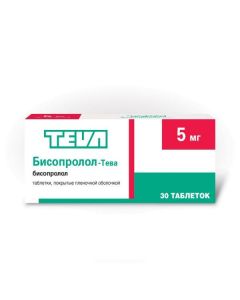 Buy cheap bisoprolol | Bisoprolol-Teva tablets coated.pl.ob. 5 mg 30 pcs. online www.buy-pharm.com