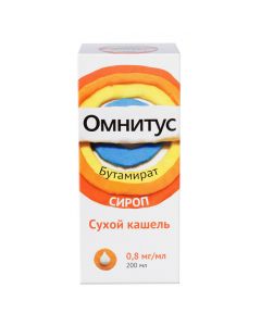 Buy cheap butamirate | Omnitus syrup 0.8 mg / ml, 200 ml online www.buy-pharm.com