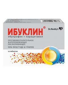 Buy cheap Ibuprofen, aratsetamol | Ibuklin tablets coated.pl.ob. 400 mg + 325 mg 10 pcs. online www.buy-pharm.com