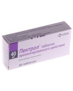 Buy cheap isosorbide mononitrate | Pectrol tablets retard 40 mg, 30 pcs. online www.buy-pharm.com