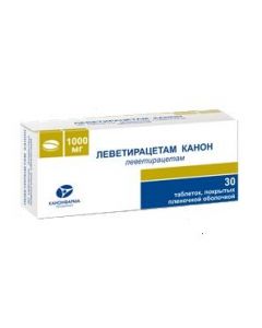 Buy cheap levetiracetam | Levetiracetam Canon tablets are coated. 1000 mg 30 pcs. online www.buy-pharm.com