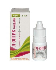 Buy cheap Levofloxacin | L-Optik Romfarm eye drops 0.5% 5 ml online www.buy-pharm.com
