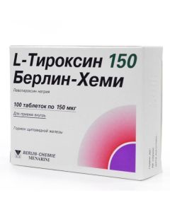 Buy cheap Levothyroxine sodium | L-Thyroxine 150 Berlin Chemie tablets 150 mcg, 100 pcs. online www.buy-pharm.com