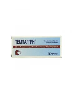 Buy cheap Metamizol sodium, Pithophenone, Tryatsetonamyn-4-toluenesulfonate | Tempalgin tablets, 20 pcs. online www.buy-pharm.com