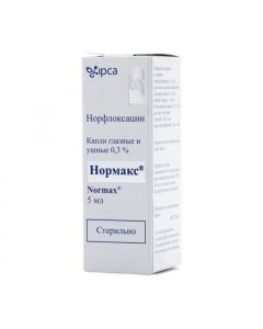 Buy cheap norfloxacin | Normax eye and ear drops 0.3%, 5 ml online www.buy-pharm.com