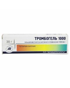 Buy cheap sodium heparin | Thrombogel 1000 gel 1000 IU / g, 30 g online www.buy-pharm.com
