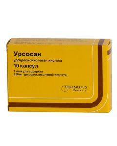 Buy cheap ursodeoxycholic acid | Ursosan capsules 250 mg, 10 pcs. online www.buy-pharm.com