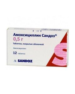 Buy cheap Amoxicillin | Amoxicillin Sandoz tablets coated.pl.ob. 500 mg, 12 pcs. online www.buy-pharm.com
