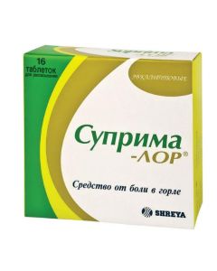 Buy cheap Amylmetakrezol, Dyhlorbenzylov y alcohol | Suprima-Lor lozenges, eucalyptus 16 pcs. online www.buy-pharm.com