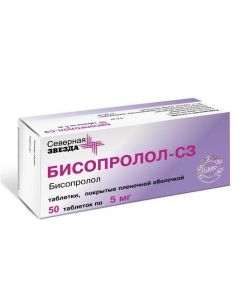 Buy cheap Bisoprolol | Bisoprolol-SZ tablets coated. 5 mg film, 50 pcs. online www.buy-pharm.com