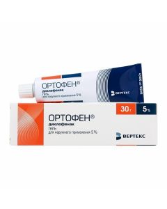 Buy cheap Diclofenac | Ortofen gel 5% 30 g online www.buy-pharm.com
