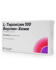 Buy cheap Levothyroxine sodium | L-Thyroxine-100 Berlin Chemie tablets 100 mcg, 100 pcs. online www.buy-pharm.com