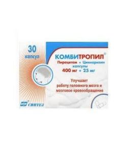 Buy cheap Piracetam, Cinnarizine | Combitropil capsules, 30 pcs. online www.buy-pharm.com