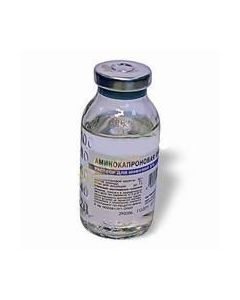 Buy cheap Amynokapronovaya acid | Aminocaproic acid vials 5%, 100 ml online www.buy-pharm.com