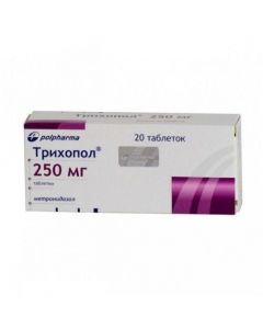 Buy cheap metronidazole | Trichopol tablets 250 mg, 20 pcs. online www.buy-pharm.com
