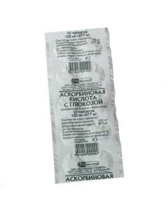 Buy cheap ascorbic acid, dextrose | Ascorbic acid with glucose tablets 100 mg 10 pcs. online www.buy-pharm.com