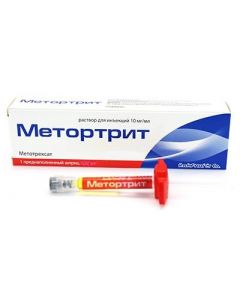 Buy cheap Methotrexate | Metortrit solution for injection 10 mg / ml syringe 1.5 ml with a needle for p / derm. enter pack online www.buy-pharm.com