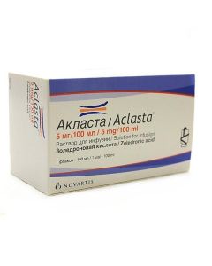 Buy cheap Zolendronovaya acid | Aklast solution for infusion 5 mg / 100 ml bottle of 100 ml online www.buy-pharm.com
