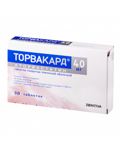 Buy cheap Atorvastatin | Torvacard tablets 40 mg, 30 pcs. online www.buy-pharm.com