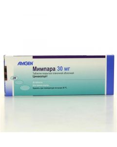 Buy cheap Cinacalcet | Mimpara tablets are covered.pl.ob. 30 mg, 28 pcs. online www.buy-pharm.com