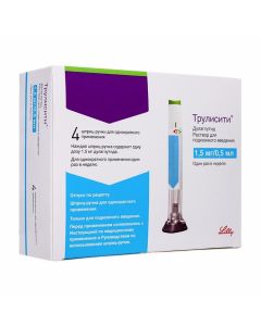 Buy Dulahlutyd | Trulicity solution for p / leather. the introduction of 1.5 mg / 0.5 ml syringe pen 0.5 ml 4 pcs. online www.buy-pharm.com