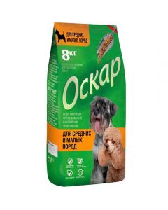 Oscar dry food for dogs of medium and small breeds 8kg - cheap price - buy-pharm.com