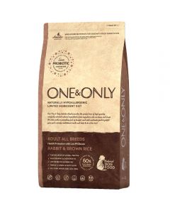One & Only dry food rabbit with rice for dogs of all breeds 1kg - cheap price - buy-pharm.com