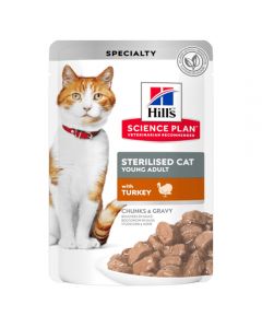Hill's Science Plan turkey food for neutered cats (pieces in sauce) 85g - cheap price - buy-pharm.com