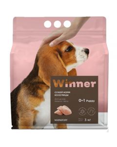 WINNER dry food for puppies of medium breeds chicken 3kg - cheap price - buy-pharm.com