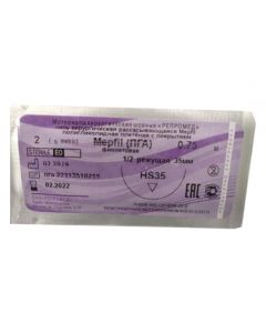PHA No. 5/0 (HS-17) with a cutting needle 1/2, 75cm 1pc - cheap price - buy-pharm.com