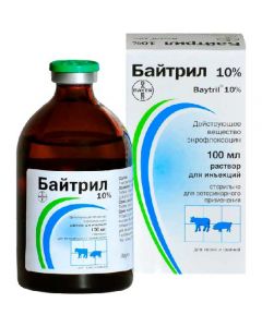 Baytril 10% injection solution 100ml - cheap price - buy-pharm.com