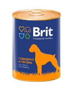 Brit (Brit) canned food for dogs Beef and liver 850g - cheap price - buy-pharm.com