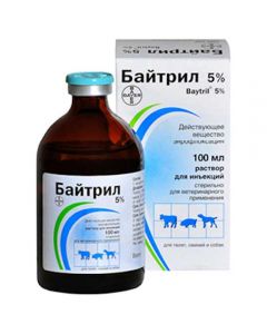 Baytril 5% injection solution 100ml - cheap price - buy-pharm.com