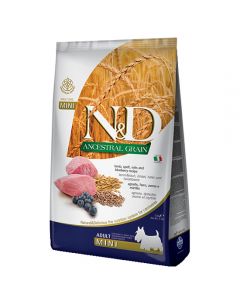 Farmina N&D Low Grain Adult Mini food for dogs of small breeds lamb, blueberry 7kg - cheap price - buy-pharm.com
